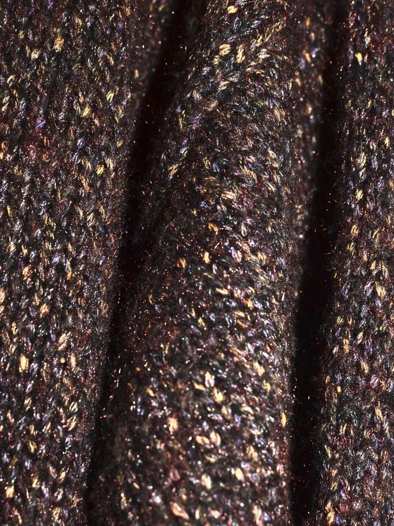 Double-faced wool crepe, brick red, from a Lombardy mill.