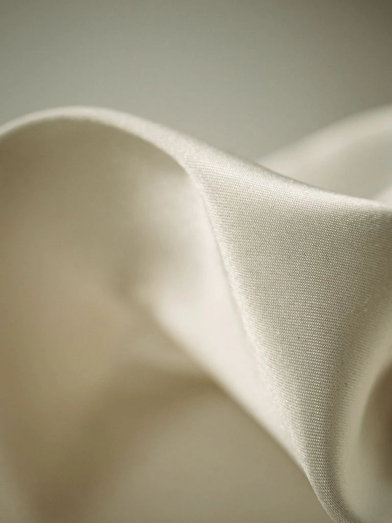 Heavyweight silk satin, oxblood, from a Como mill.